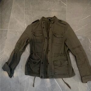 Express Khaki Utility Jacket